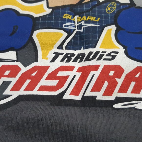 Travis Pastrana 199 Small Men's Grey T-shirt DC Red Bull Subaru Rally Team USA - Picture 3 of 5